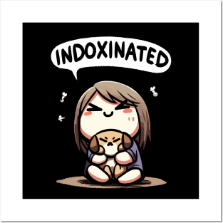 Indoxinated Dog Owner Girl Posters and Art